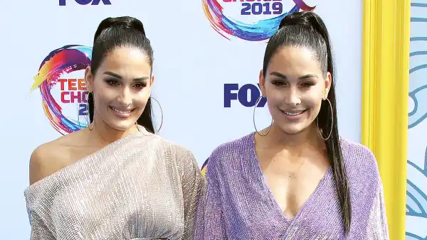 Nikki Bella and Brie Bella at Teen Choice Awards Favorite Year Round BB Cream