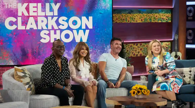 Randy Jackson, Paula Abdul, Simon Cowell on The Kelly Clarkson Show