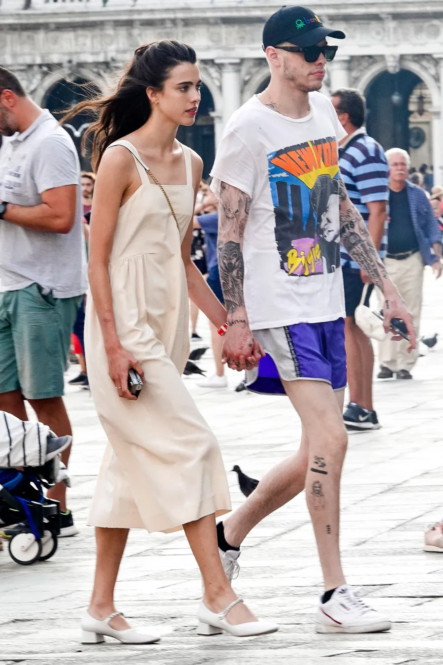 Pete Davidson and Margaret Qualley Link Arms During Stroll Around Venice