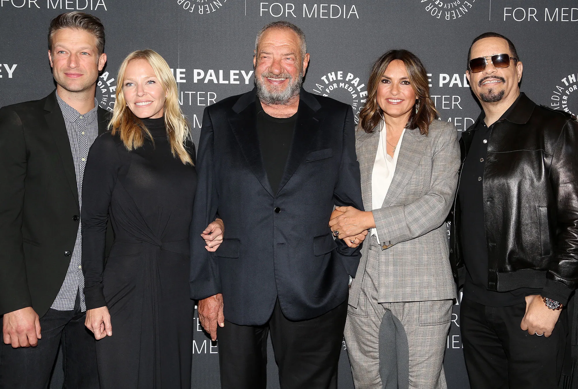 Peter Scanavino, Kelli Giddish, Dick Wolf, Mariska Hargitay, Ice-T Law and Order SVU 21st Season