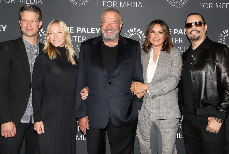 Peter Scanavino, Kelli Giddish, Dick Wolf, Mariska Hargitay, Ice-T Law and Order SVU 21st Season