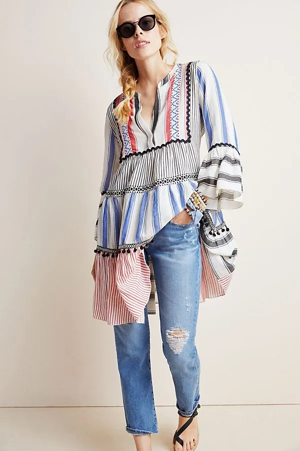 Petra Tiered Tunic Dress