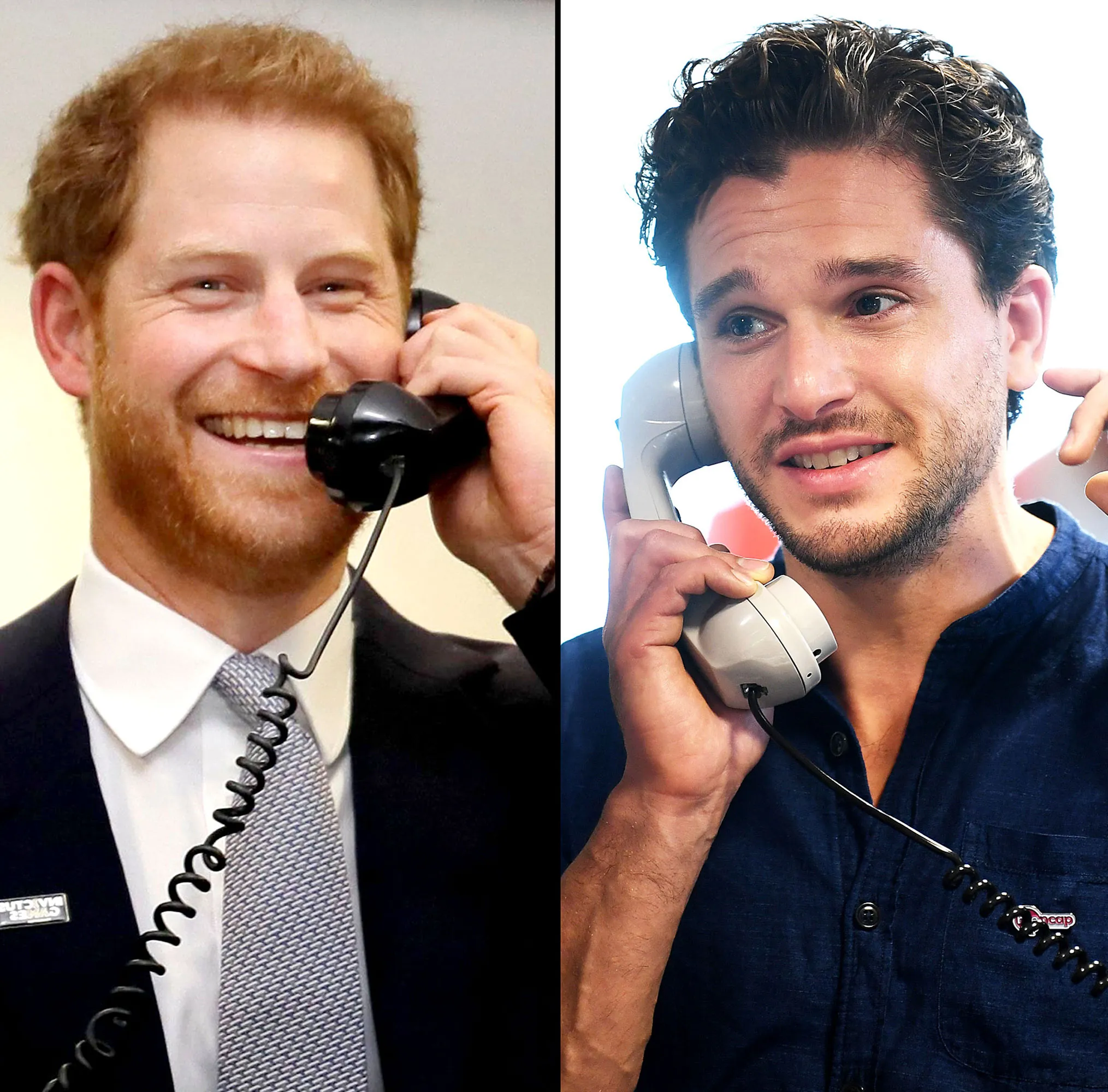 Prince Harry Kit Harington Answer Phones 9/11 Charity Event