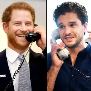 Prince Harry Kit Harington Answer Phones 9/11 Charity Event