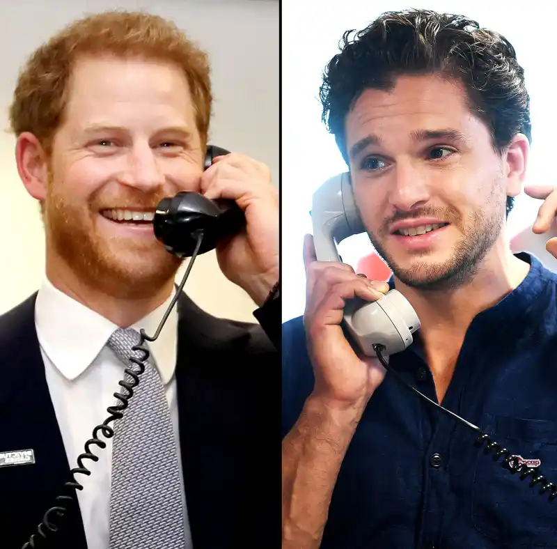 Prince Harry Kit Harington Answer Phones 9/11 Charity Event