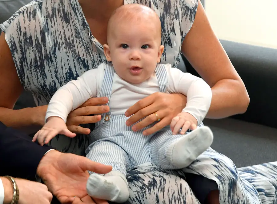 Prince Harry and Duchess Meghan’s 4-Month-Old Son Archie Makes His Debut on South Africa Tour