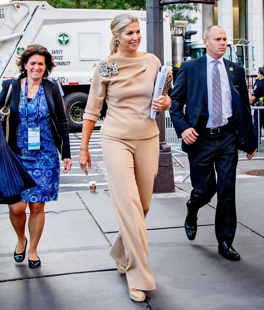 Queen Maxima Beige Look September 25, 2019