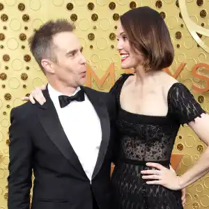 Sam Rockwell and Leslie Bibb Emmys 2019 Celebrity PDA