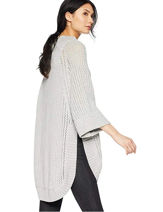 grey tunic sweater