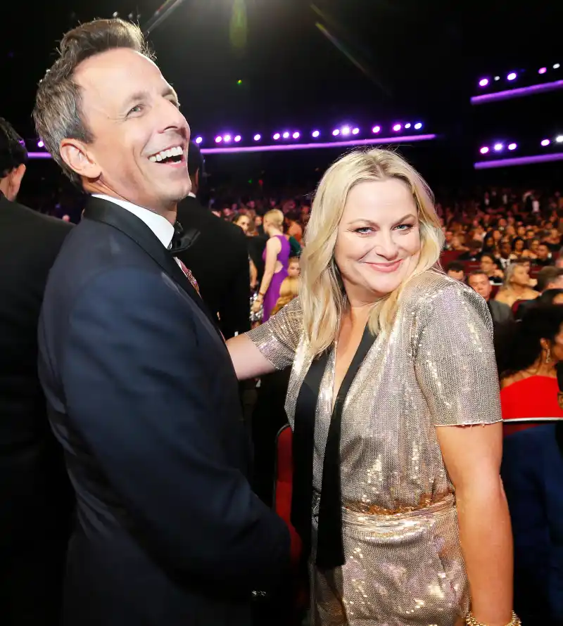 Seth Meyers and Amy Poehler Inside Emmys 2019