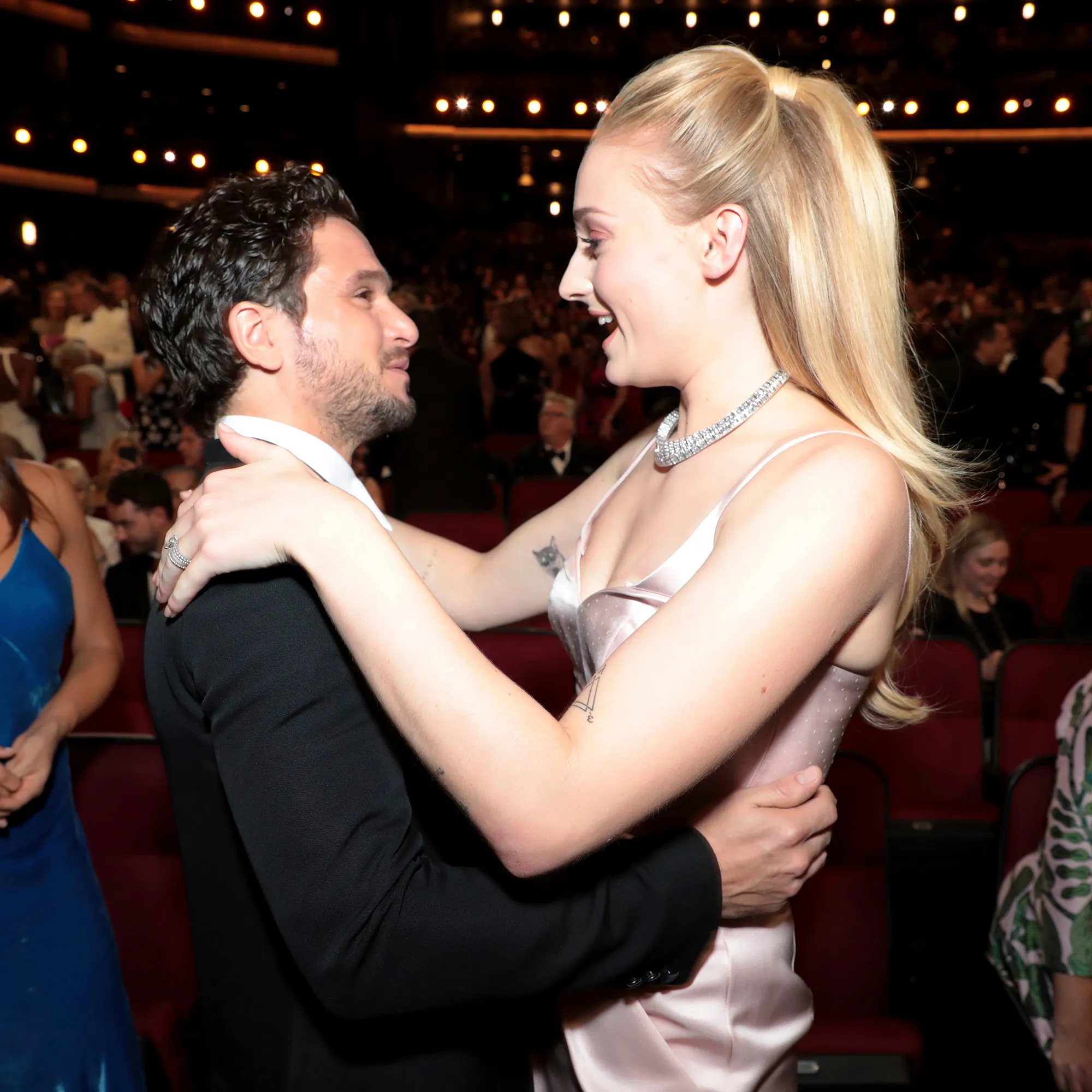 Sophie Turner and Kit Harington Emmys 2019