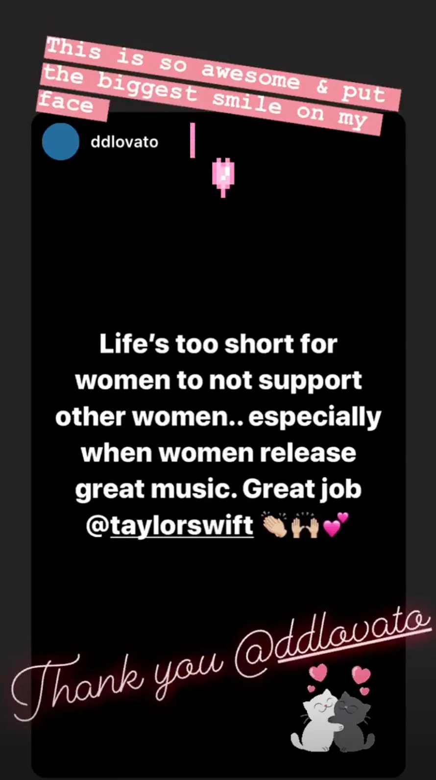 Demi Lovato Praises Lover Leaving Taylor Swift With the Biggest Smile.jpg