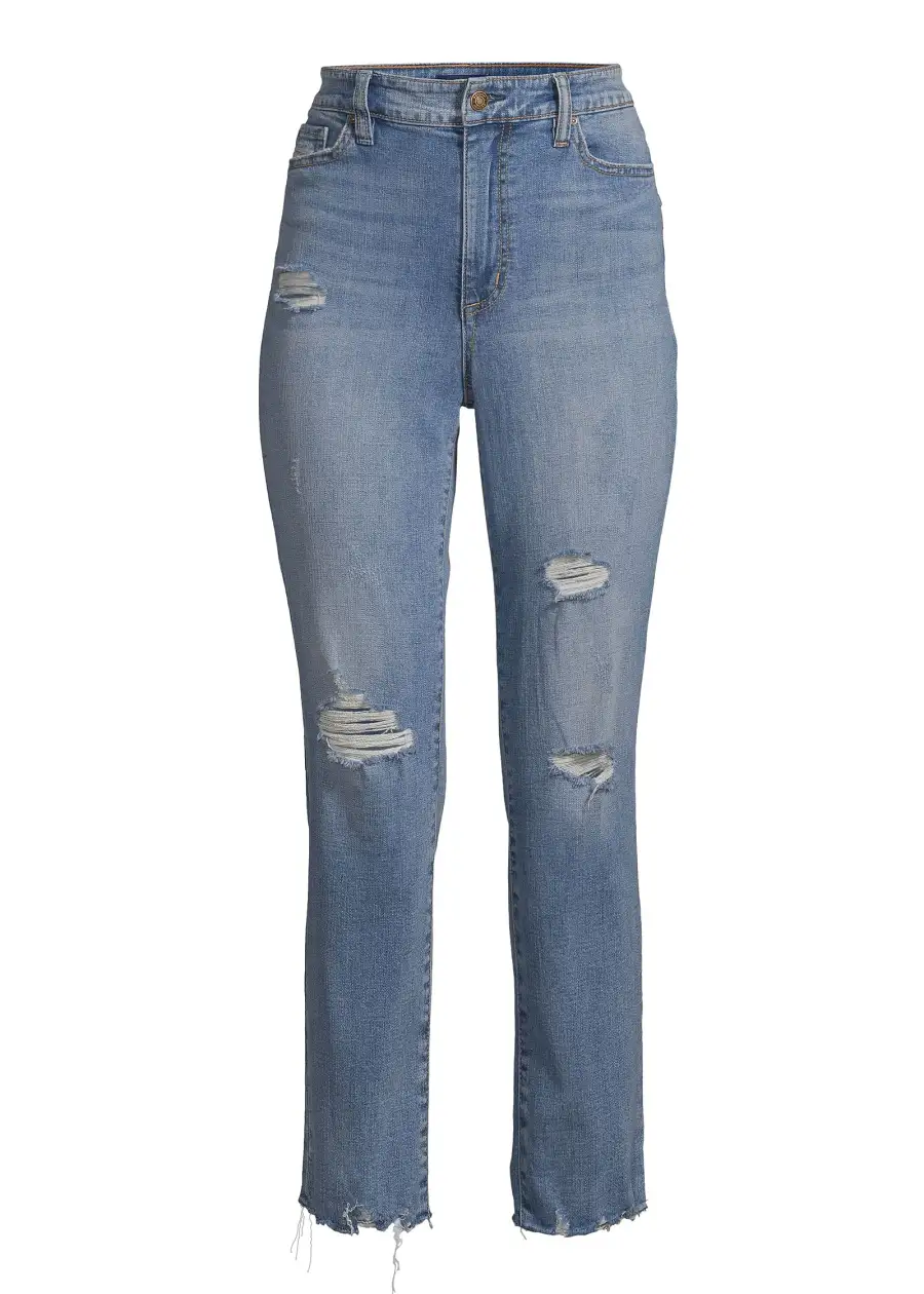 Walmart x Scoop Collection - Scoop Crop Straight Jean Light Wash