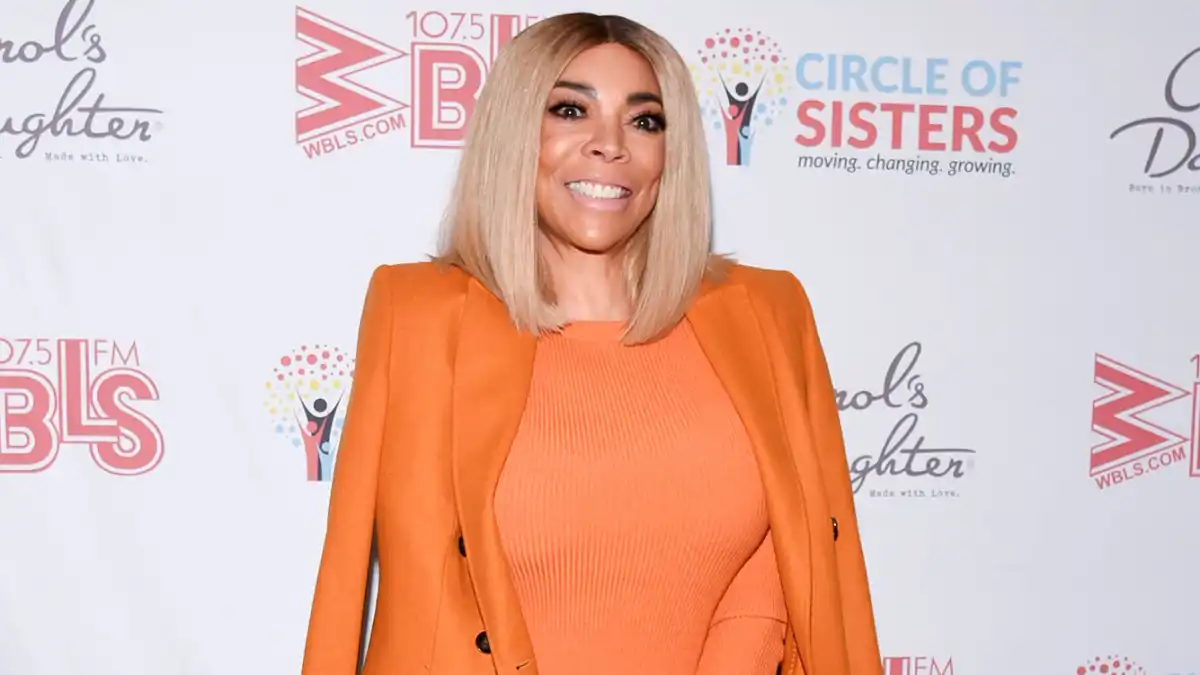 Wendy Williams Orange Dress Orange Jacket on WWHL Prenup