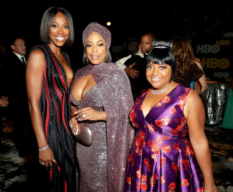 Yvonne Orji Niecy Nash and Sherri Shepherd HBO Emmys 2019 After Party