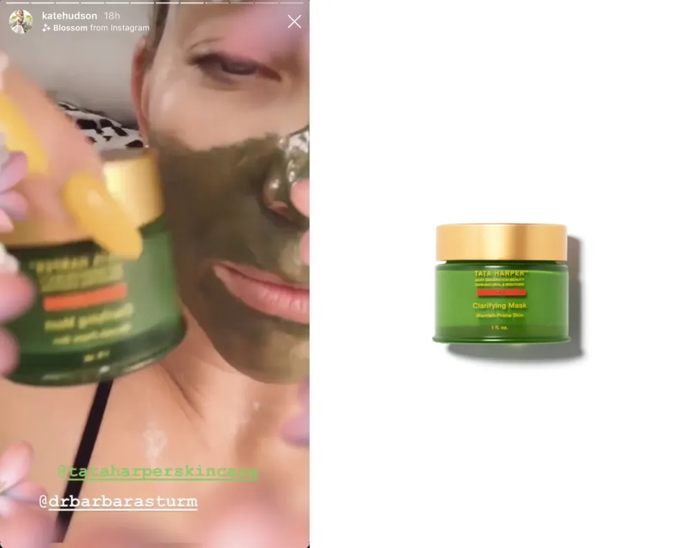 kate hudson face mask