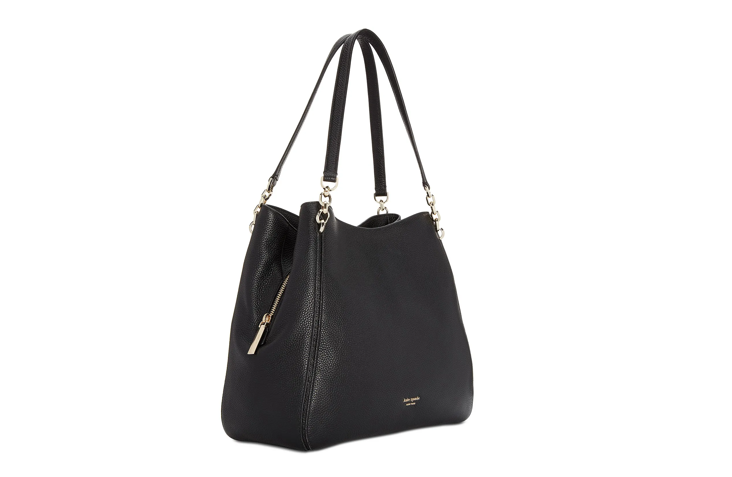 kate spade new york Hailey Leather Shoulder Bag black