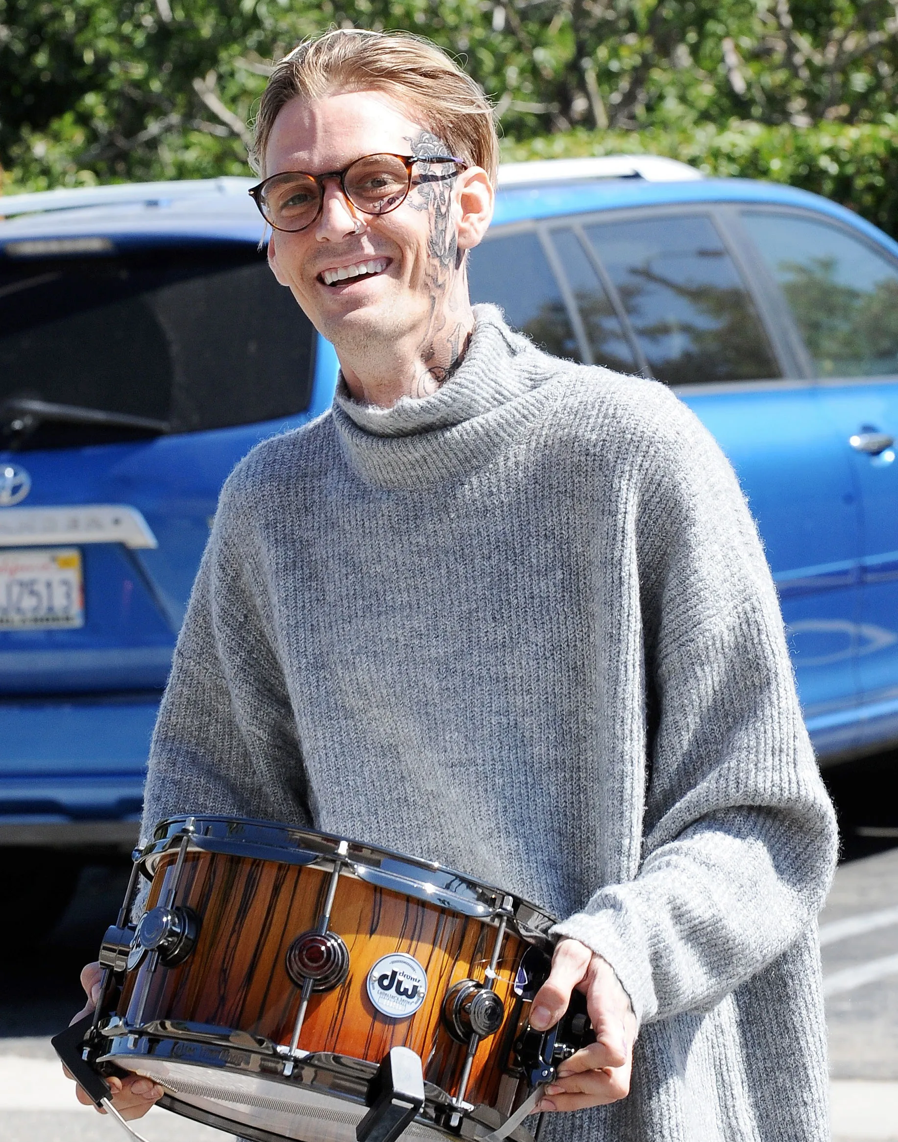 Aaron Carter Face Tattoo