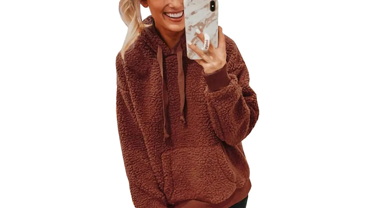 KIRUNDO Winter Fleece Hoodie