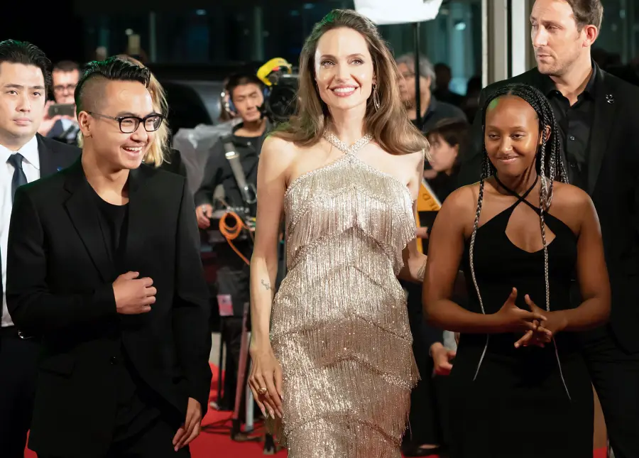 Zahara Jolie-Pitt Angelina Jolie Reunites With Maddox at Maleficent Mistress of Evil Premiere