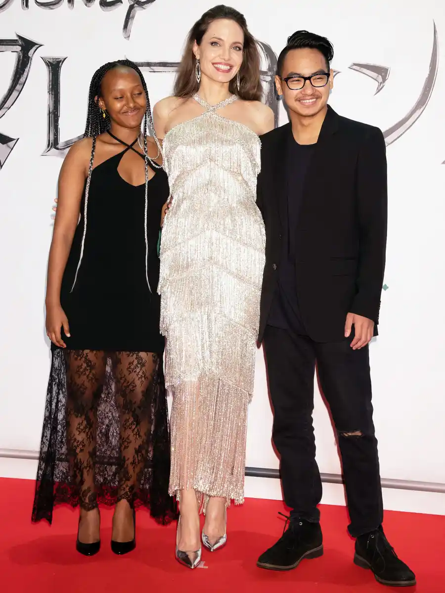 Zahara Jolie-Pitt Angelina Jolie Reunites With Maddox at Maleficent Mistress of Evil Premiere