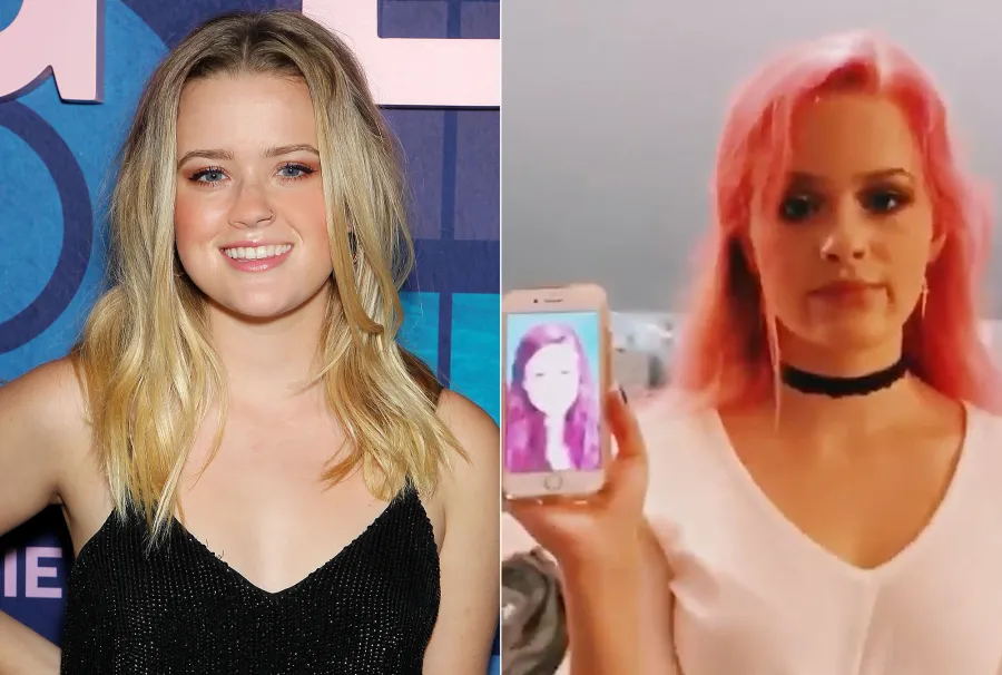 Ava Philippe Hair Change Blonde to Pink Hair