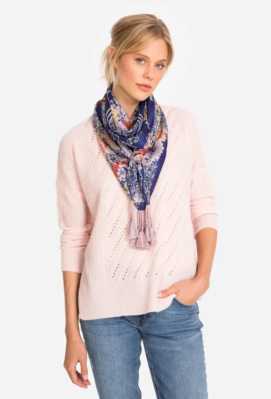 Breast Cancer Awareness Fashion and Beauty - Johnny Was Blati Scarf