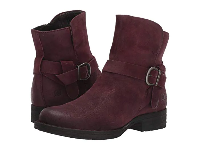 Born Syd Booties burgundy