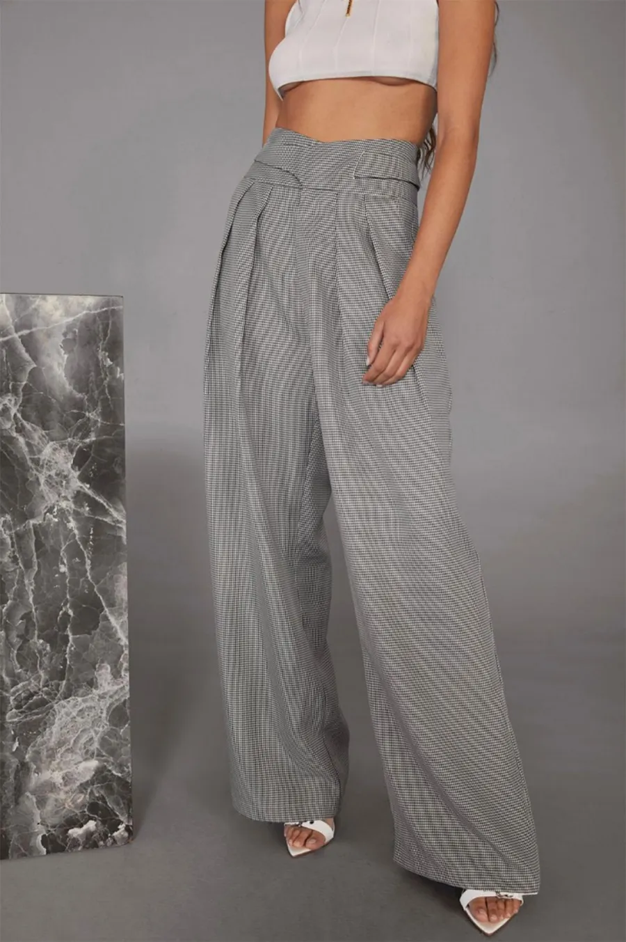 Cara Delevingne x NastyGal Holiday Collection - World Houndstooth Pants