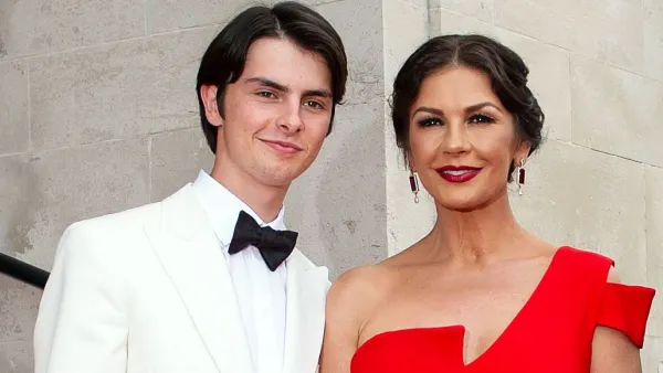 Catherine Zeta Shares Photo of Son Dylan During Visit at Brown University