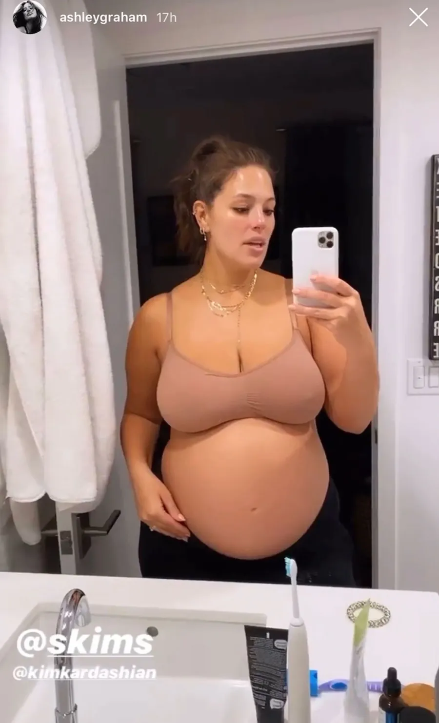 Celebrities Wearing SKIMS - Ashley Graham