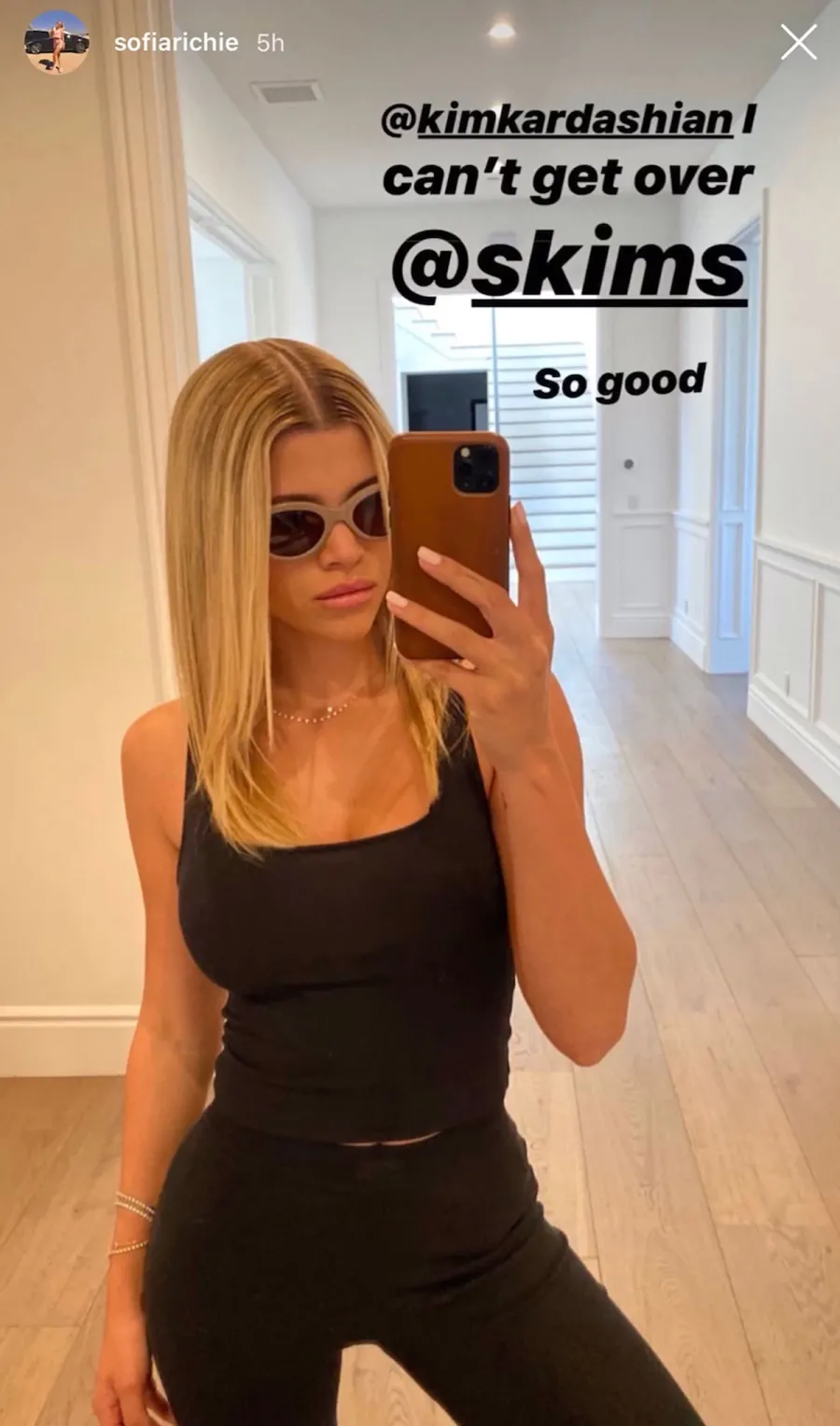 Celebrities Wearing SKIMS - Sofia Richie