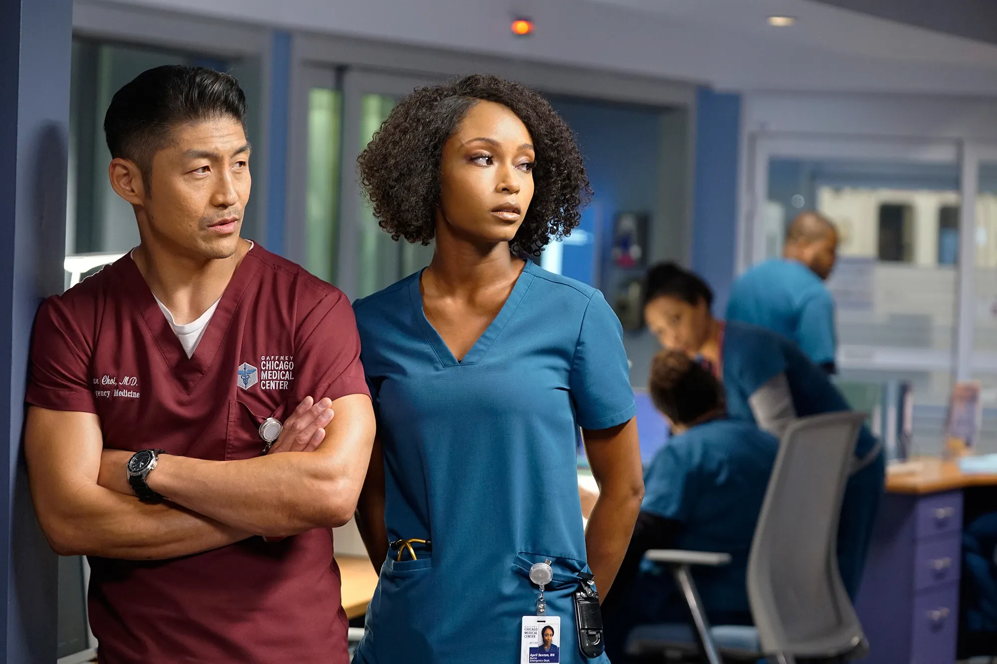 Brian Tee and Yaya DaCosta Chicago Med