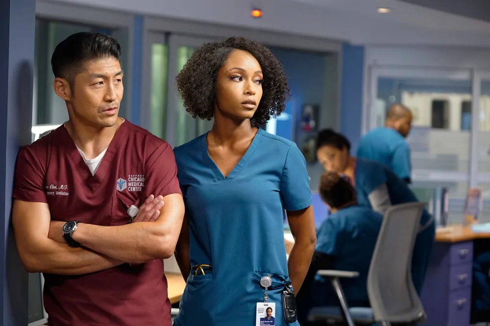 Brian Tee and Yaya DaCosta Chicago Med