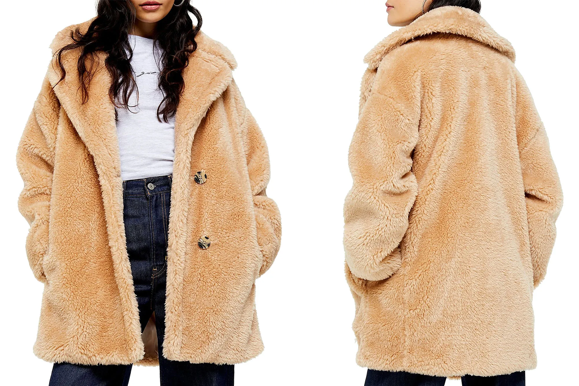 Topshop Faux Fur Coat Nordstrom