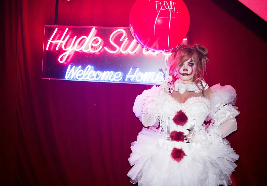 Demi Lovato as Pennywise in It for Halloween Costume 2019