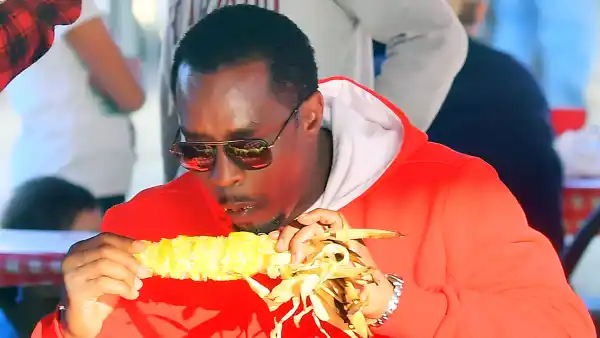 Sean Diddy Combs Eating Corn