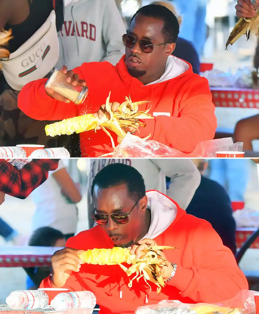 Sean Diddy Combs Eating Corn