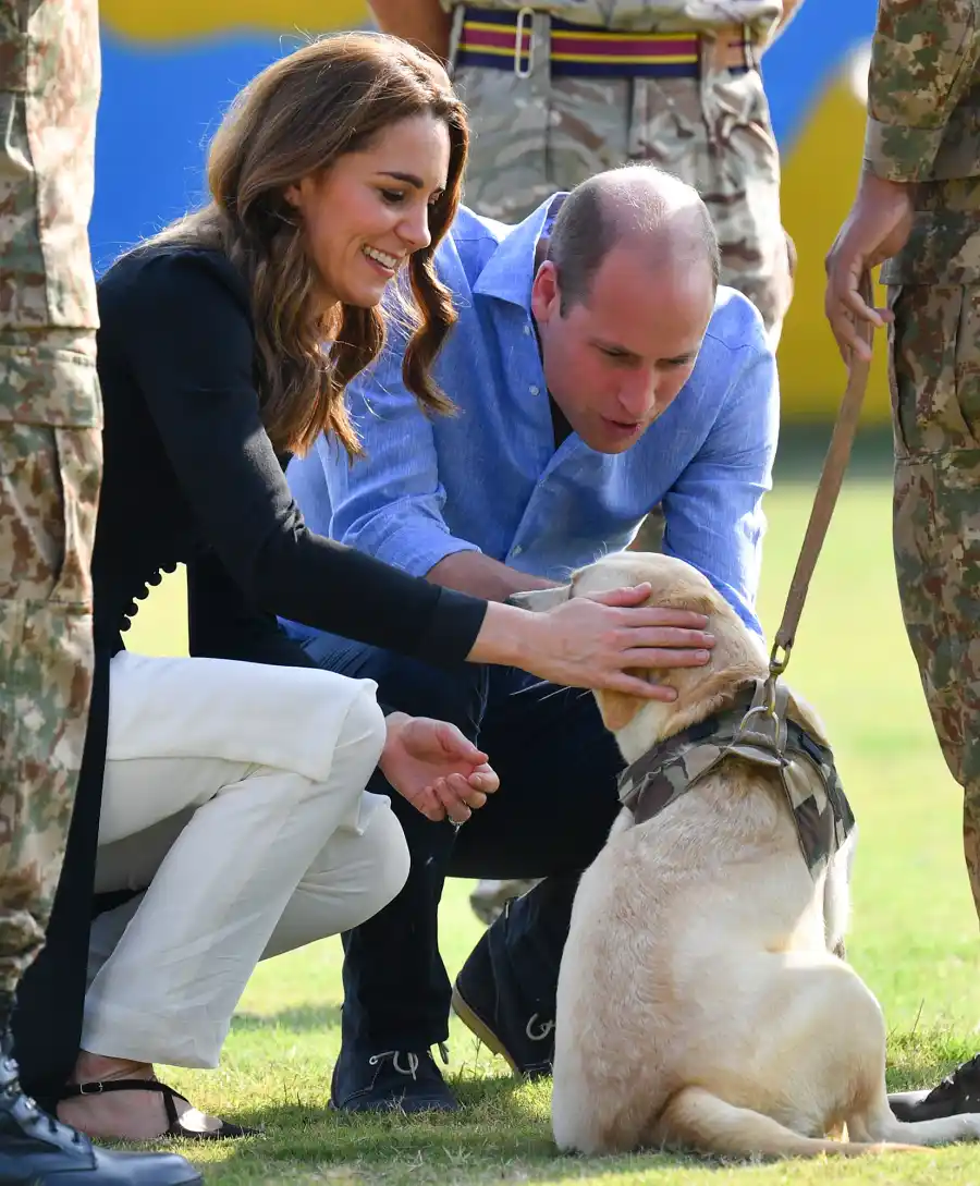 Duchess Kate Prince William Play With Pups on Last Day in Pakistan