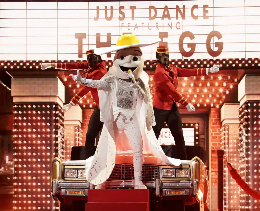 Egg Masked Singer Season 2 Two Costume Dress Up Singing Onstage