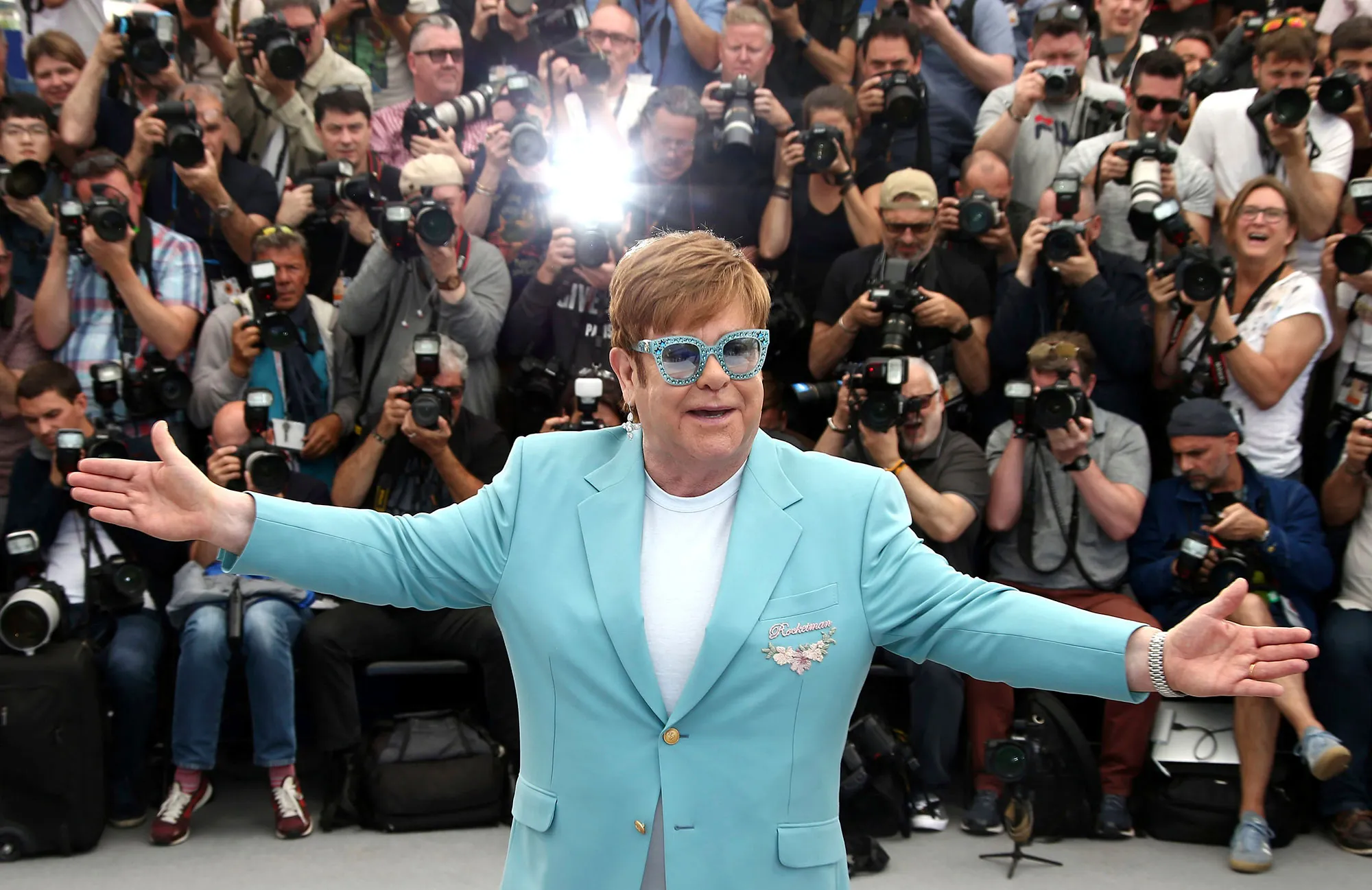 Elton John Memoir Gallery Rocketman Photo Call