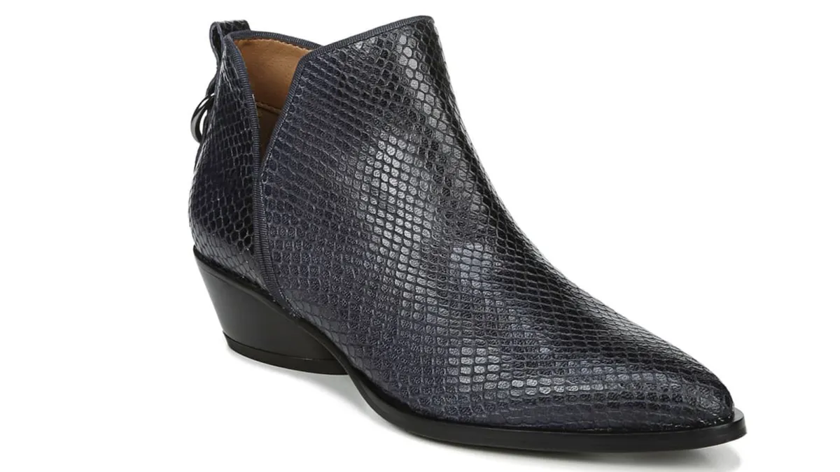 Franco-Sarto-Snakeskin-Bootie