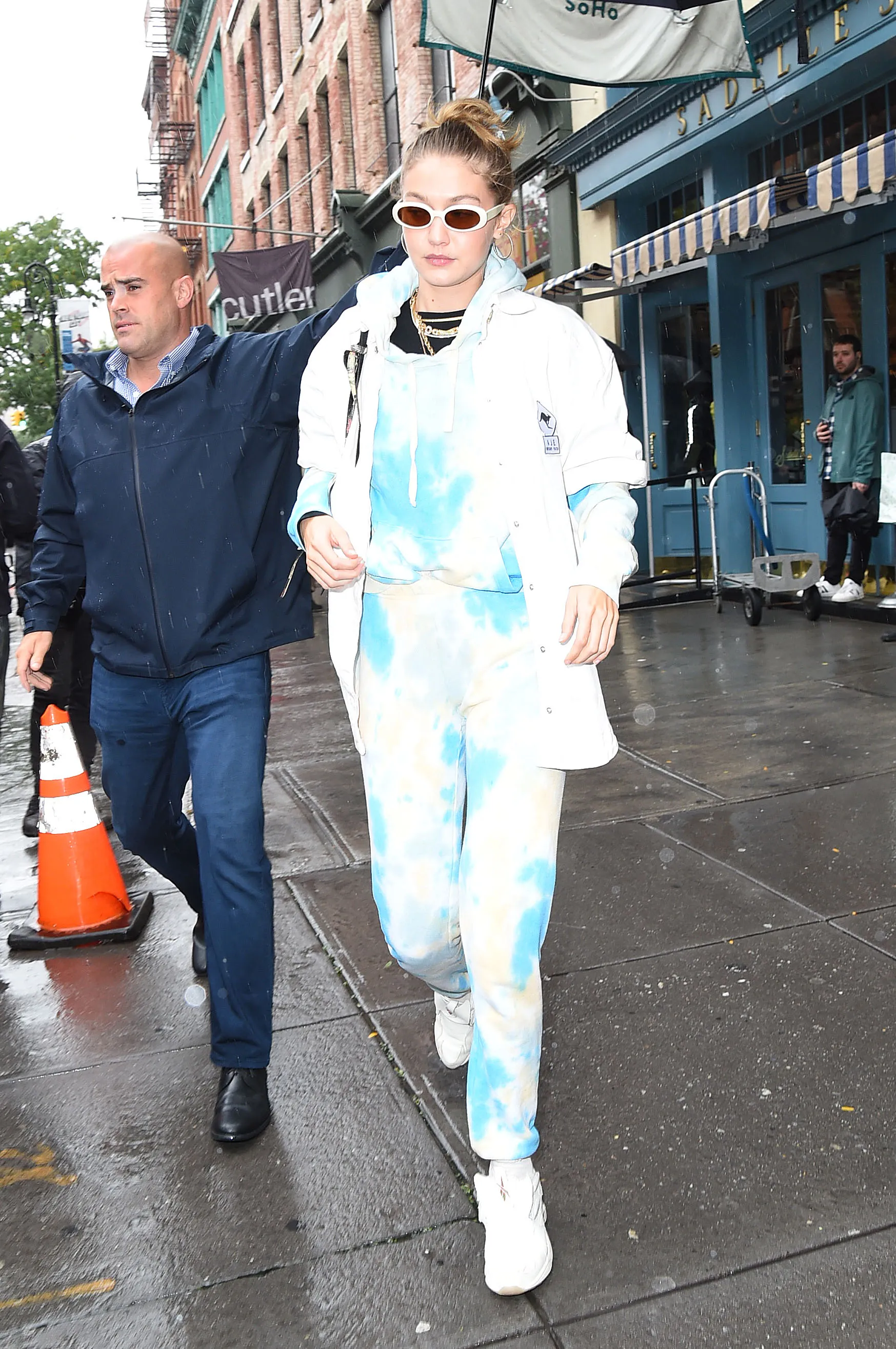 Gigi Hadid in Westley Vintage Sweatsuit