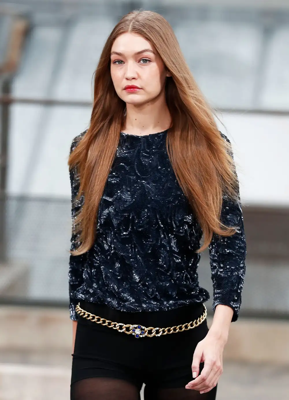 Gigi Hadid Chanel Show Catwalk Incident