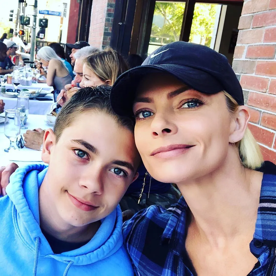 Jaime Pressly With Son Dezi