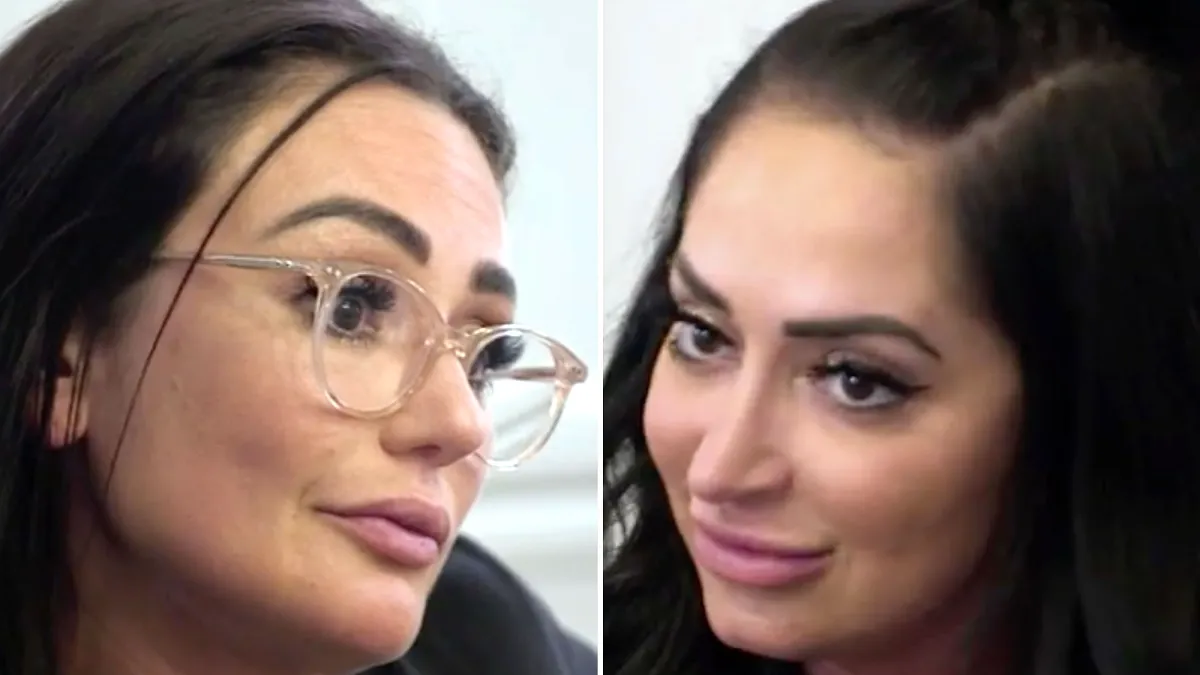 Jenni 'JWoww' Farley and Angelina Pivarnick Jersey Shore