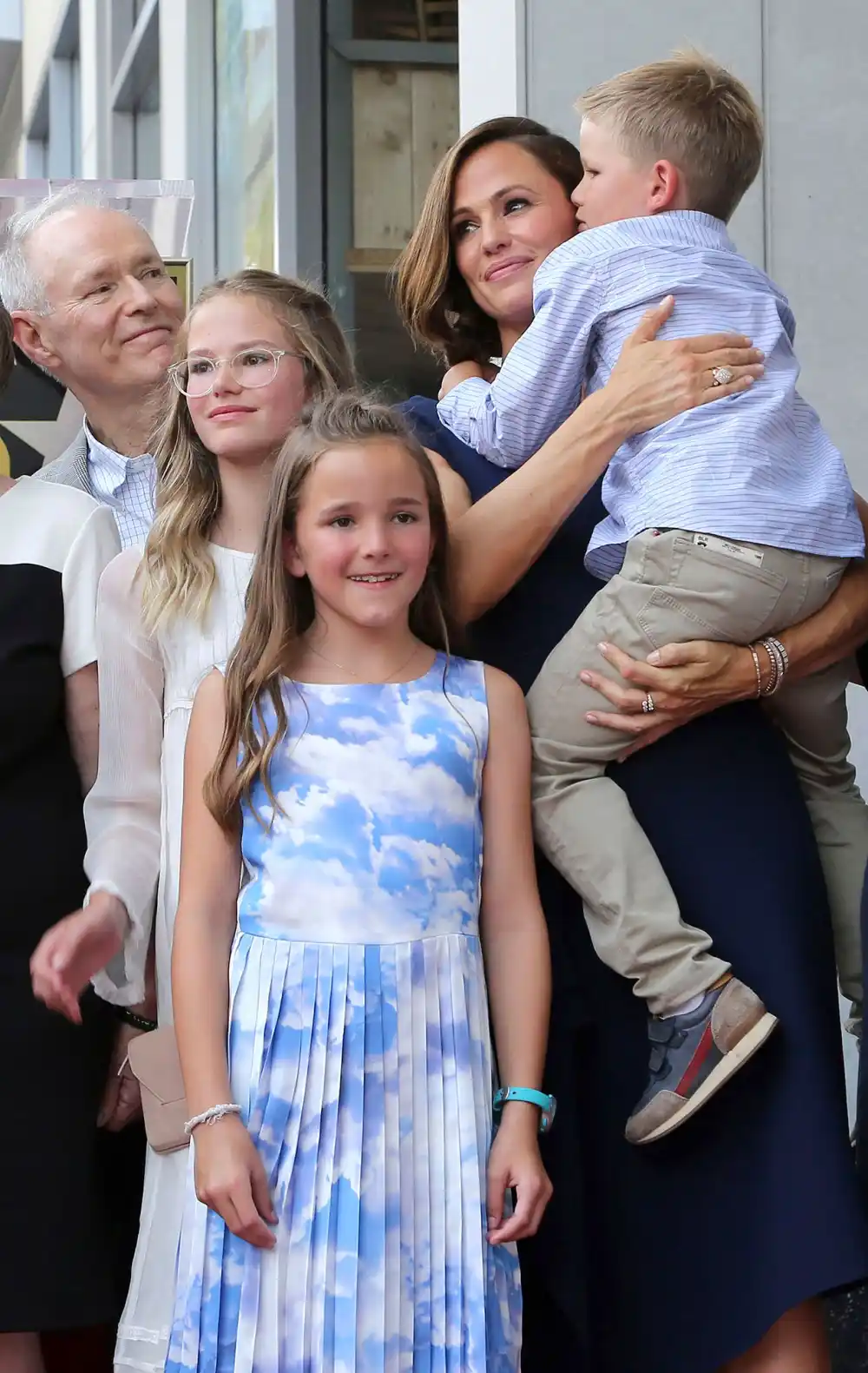 Jennifer Garner and Children Walk of Fame Halloween Violet Affleck, Seraphina Rose Elizabeth Affleck, Samuel Garner Affleck