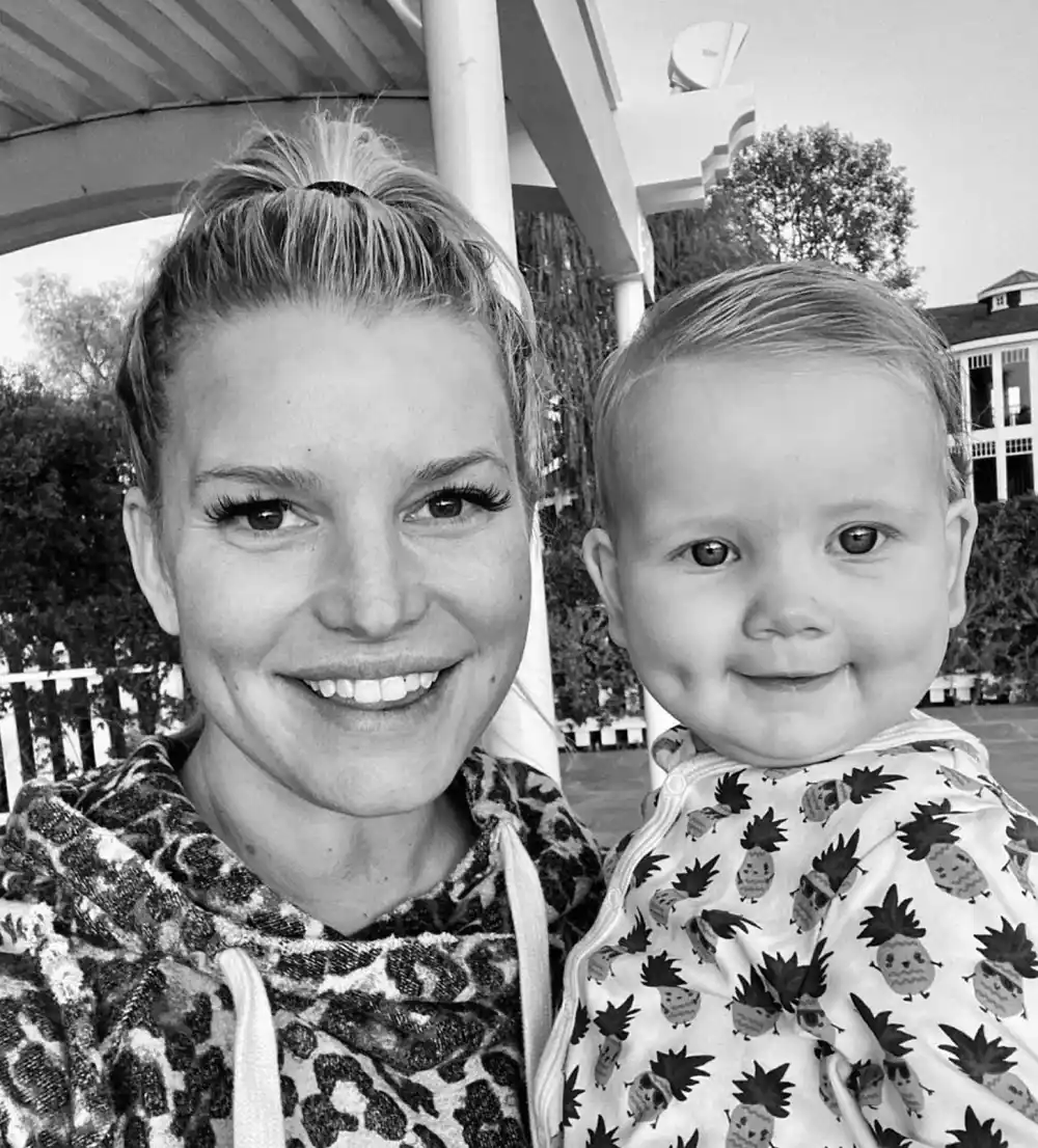 Jessica Simpson and Birdie Mae Instagram Dimple