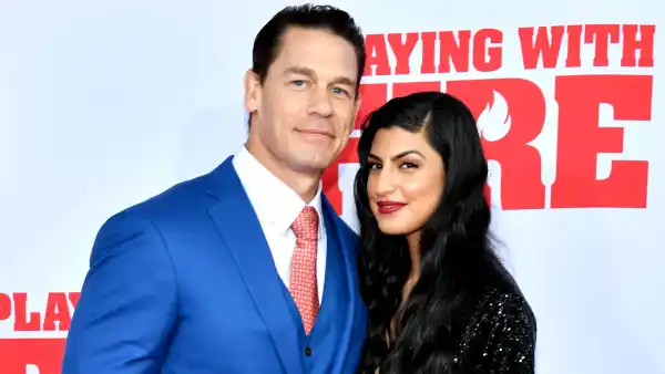 John Cena and Girlfriend Shay Shariatzadeh Make Red Carpet Debut at Playing with Fire Film Premiere
