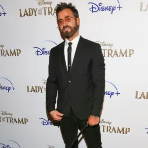 Justin Theroux Recreates ‘Lady and The Tramp’ Moment With Pup Kuma